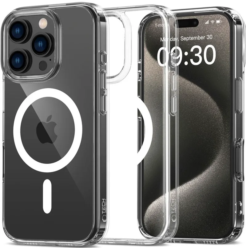 Σκληρή Διάφανη Θήκη MagSafe - Apple iPhone 16 Pro - Tech-Protect FlexAir Hybrid - Clear (5906302311484)