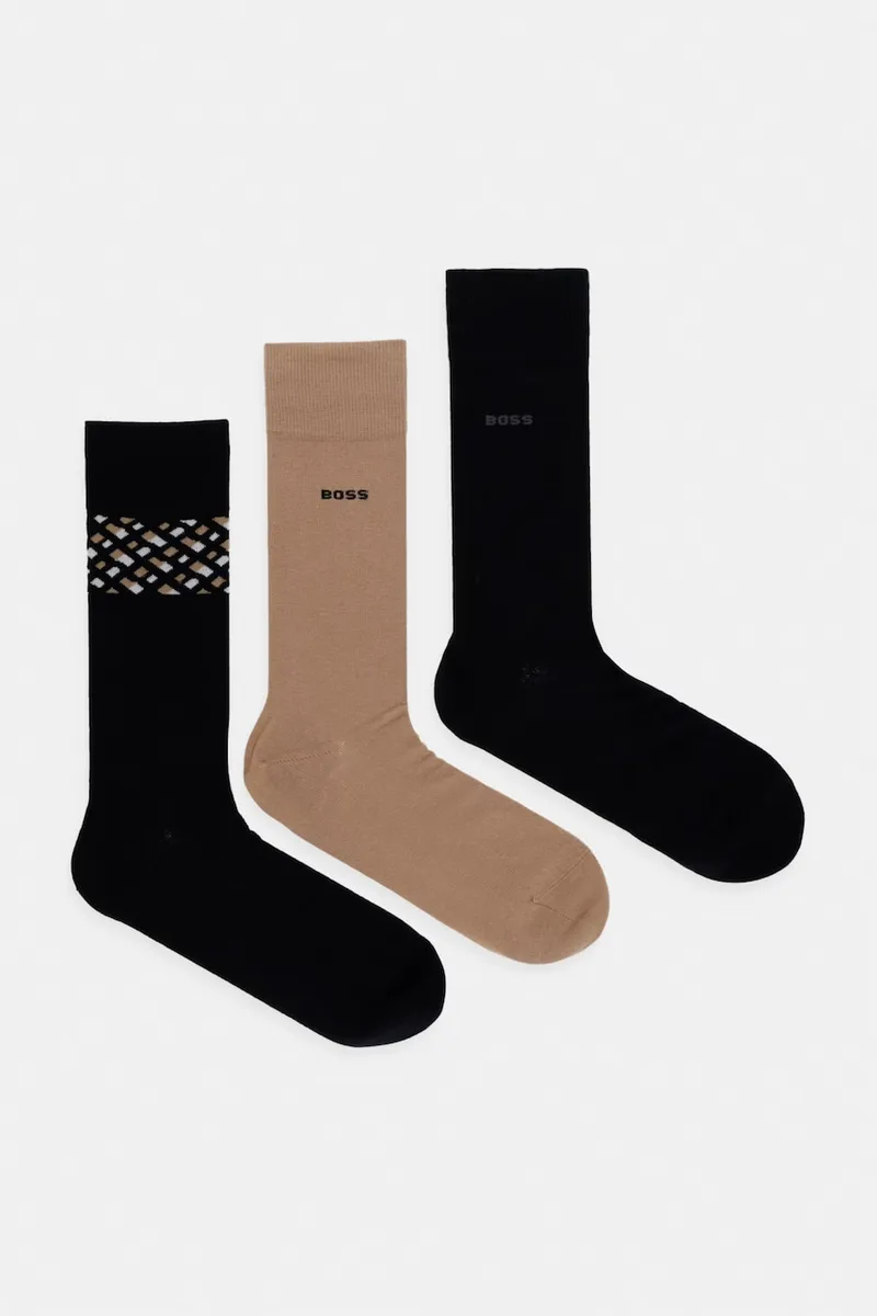 BOSS κάλτσες ανδρικές με βαμβάκι 3P RS Giftset 3-pack