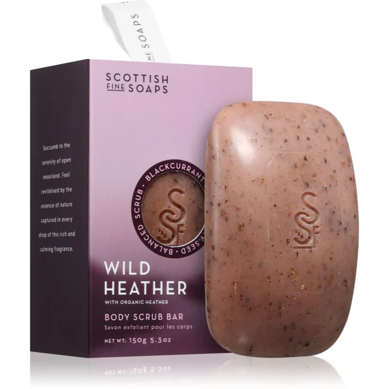 Scottish Fine Soaps Wild Heather απολεπιστικό σαπούνι σώματος 150 γρ