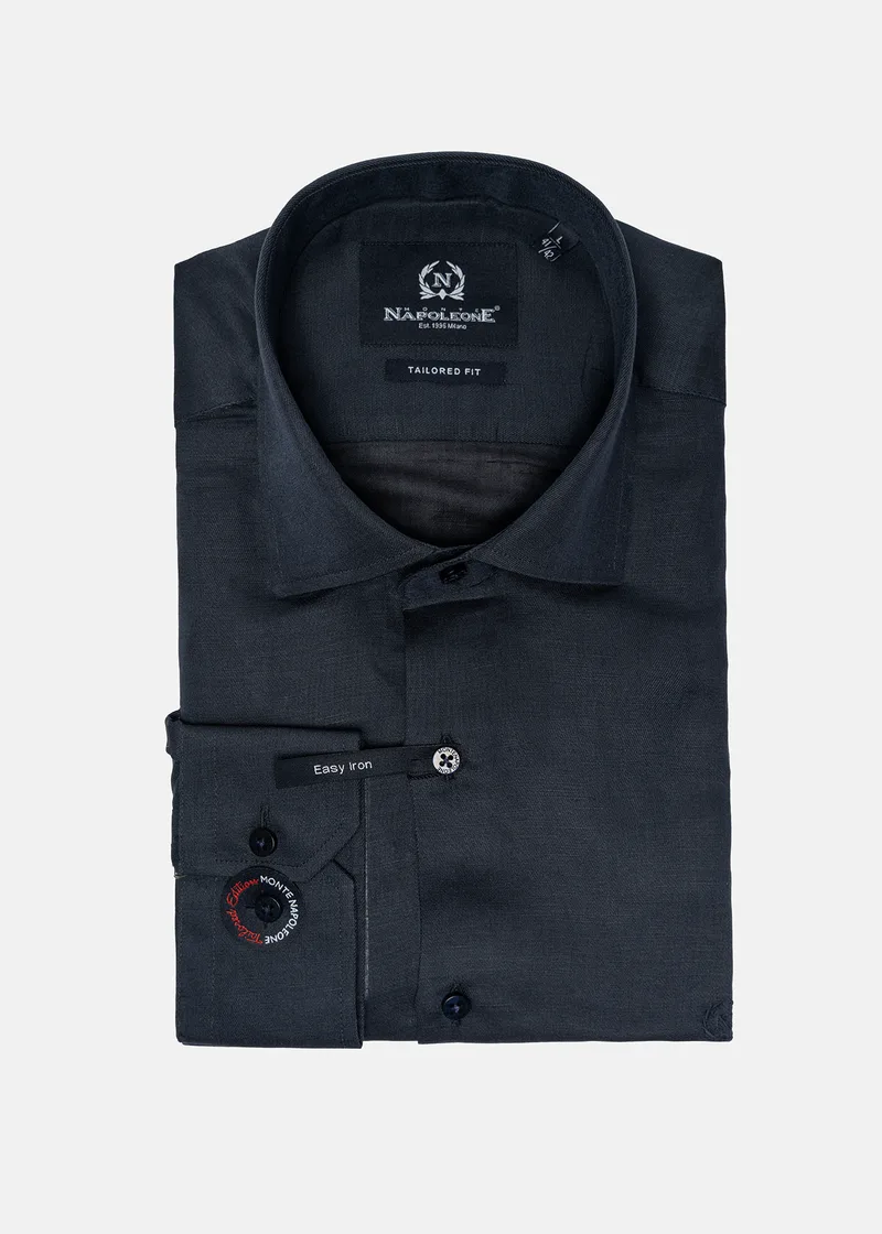 Monte Napoleone Πουκάμισο της σειράς Linen - 251 32 2885 3376 5 Blue