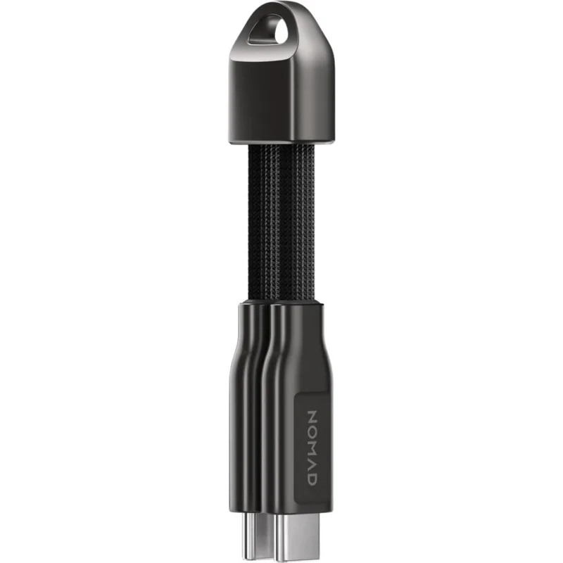 Καλώδιο Type-C Nomad ChargeKey Μαγνητικό Μπρελόκ Φόρτισης & Μεταφοράς Δεδομένων σε Type-C 12cm 240W - Black (NM014995858)