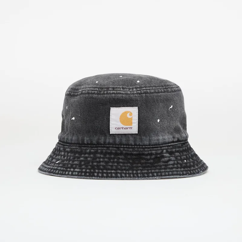 Cap Carhartt WIP Belmar Bucket Hat Black Destroy Wash, Splatter S/M