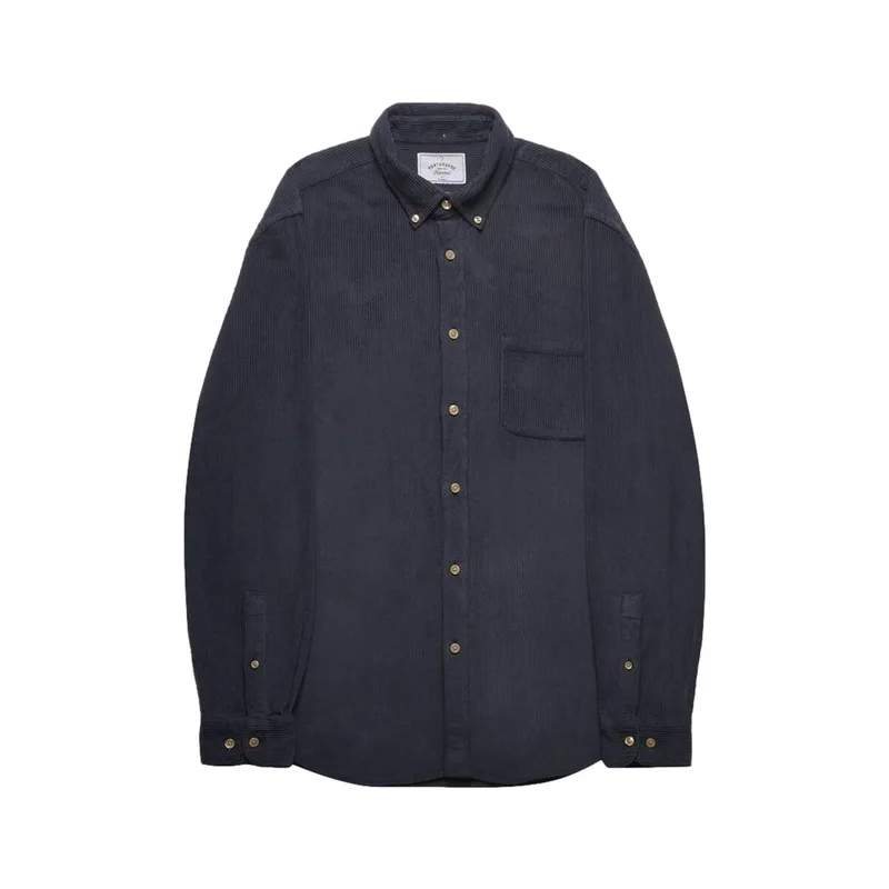 Πουκάμισο με μακριά μανίκια Portuguese Flannel Lobo Shirt - Navy