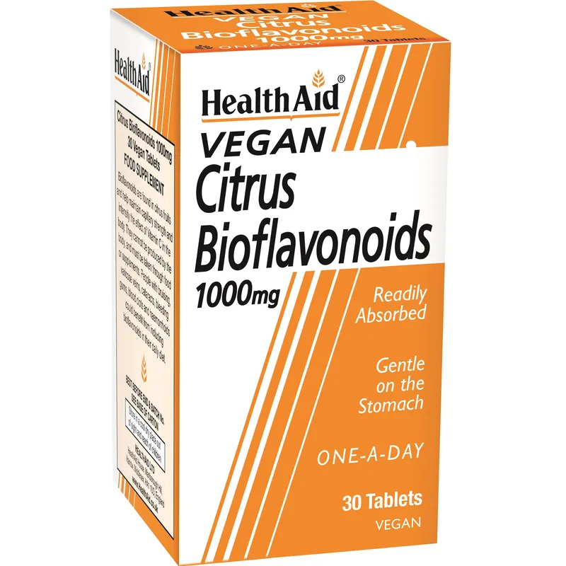 Health Aid Citrus Bioflavonoids 1000mg Συμπλήρωμα Διατροφής με Βιοφλαβονοειδή Εσπεριδοειδών για Ενίσχυση του Ανοσοποιητικού, Ενέργεια με Ισχυρές Αντιοξειδωτικές Ιδιότητες 30tabs