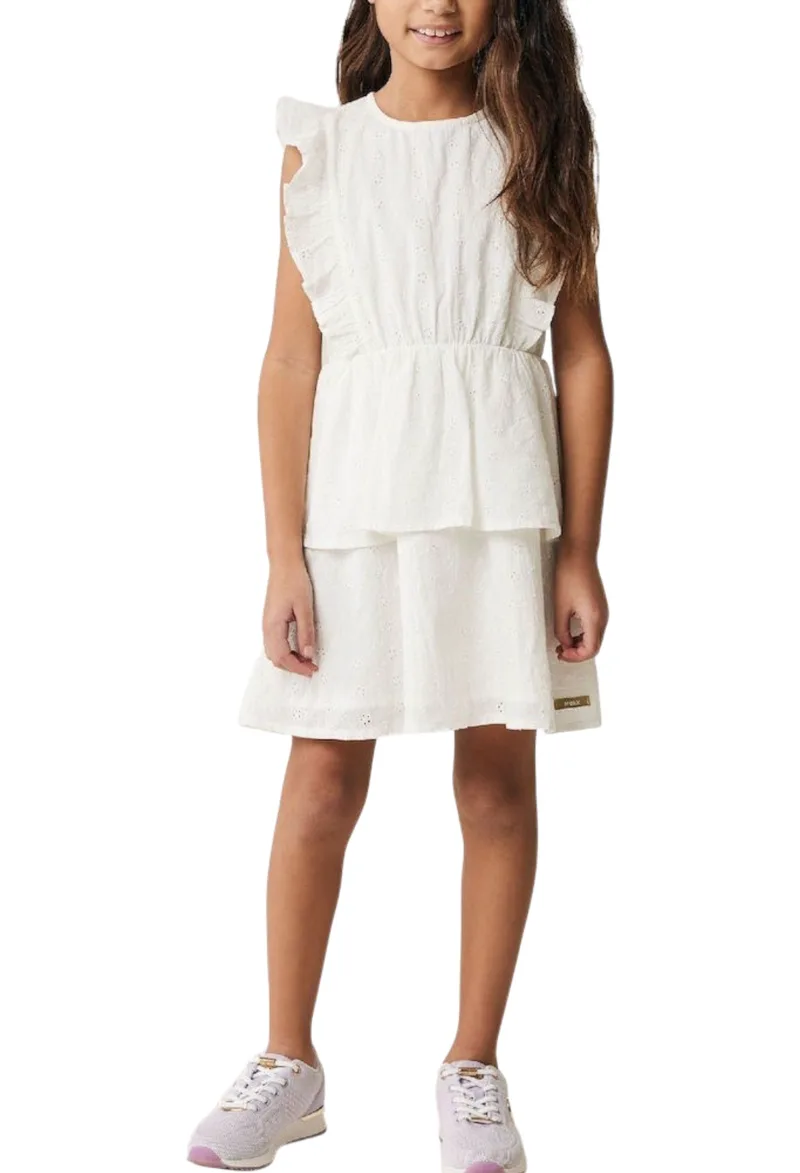 Φόρεμα Mexx With Ruffles MF006302041G-Off White Κορίτσι