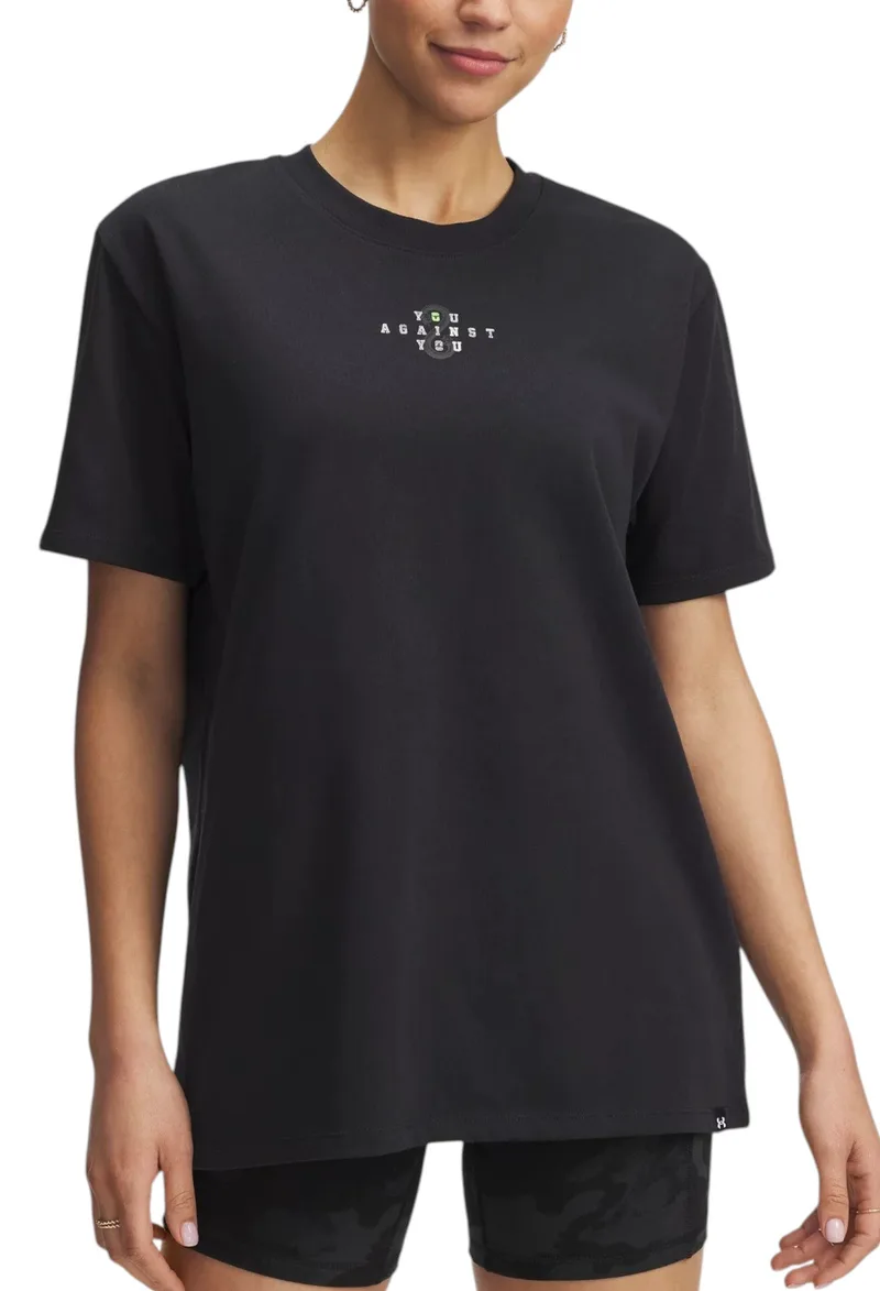 Μπλούζα Κοντομάνικη Under Armour Project Rock Campus 1389717-001 Γυναικείο