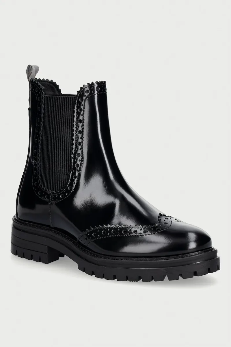 Barbour μπότες τσέλσι Γυναικείες δερμάτινες Fawne