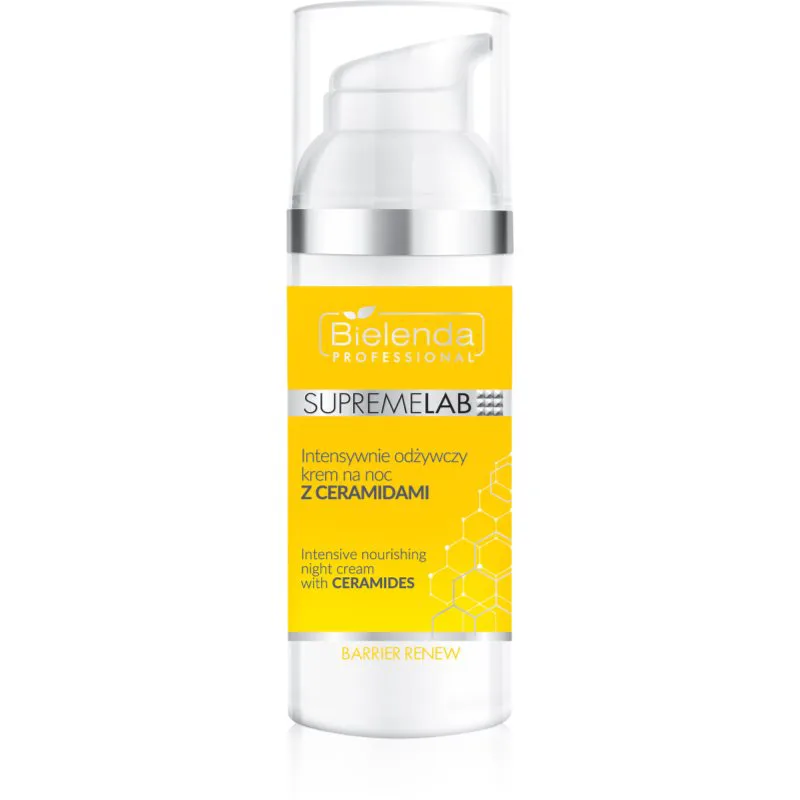 Bielenda Professional Supremelab Barrier Renew εντατικά θρεπτική κρέμα νύχτας με κηραμίδια 50 ml