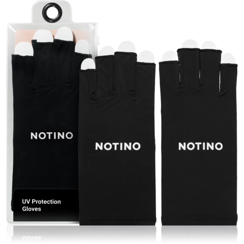 Notino Nail Tools UV Protection Gloves γάντια προστασίας από την UV ακτινοβολία Black 1 τμχ