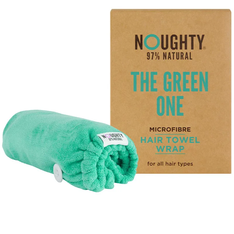 Green Microfibre Hair Towel