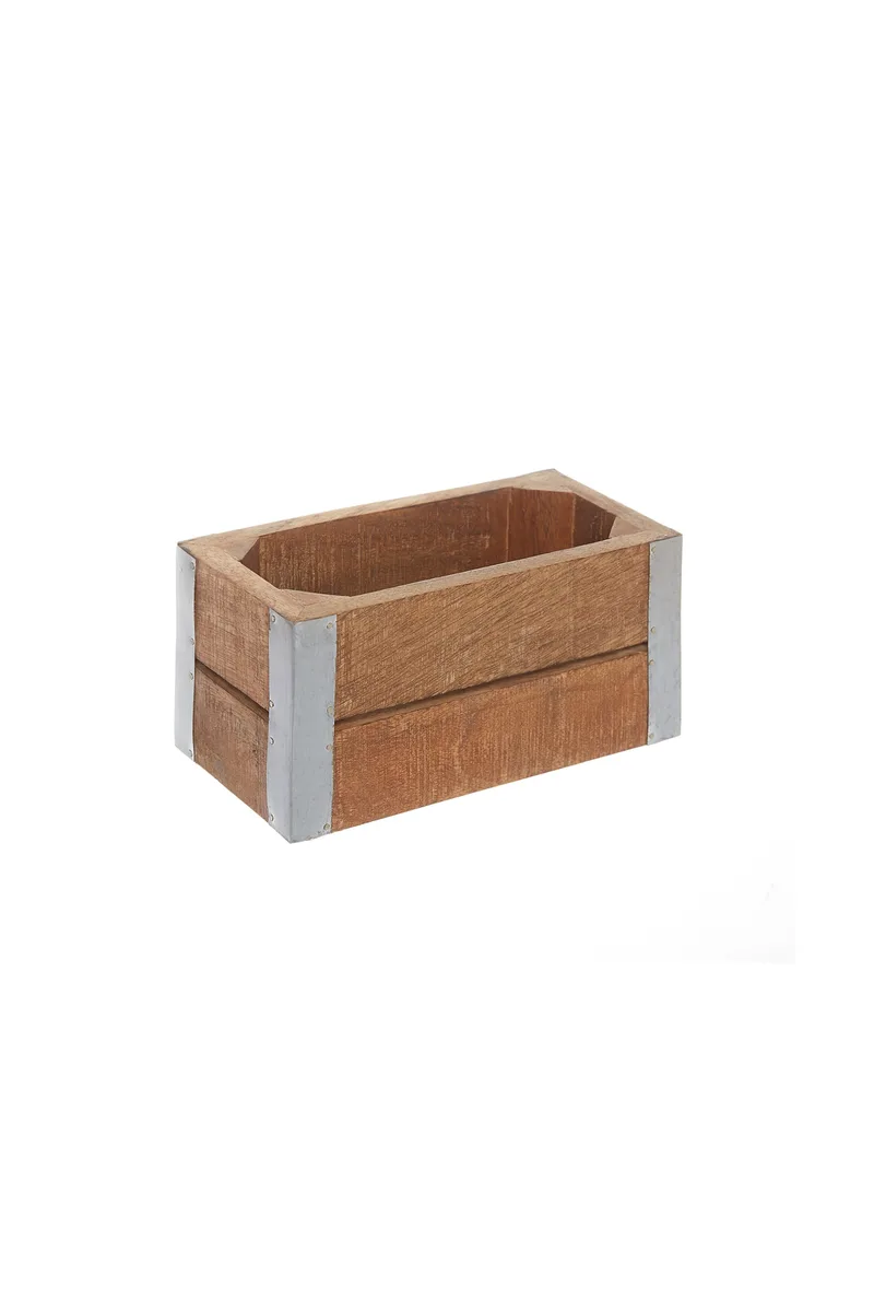 Coincasa διακοσμητικό ξύλινο κουτί 20 x 10 x 10 cm - 006569797 Λευκό