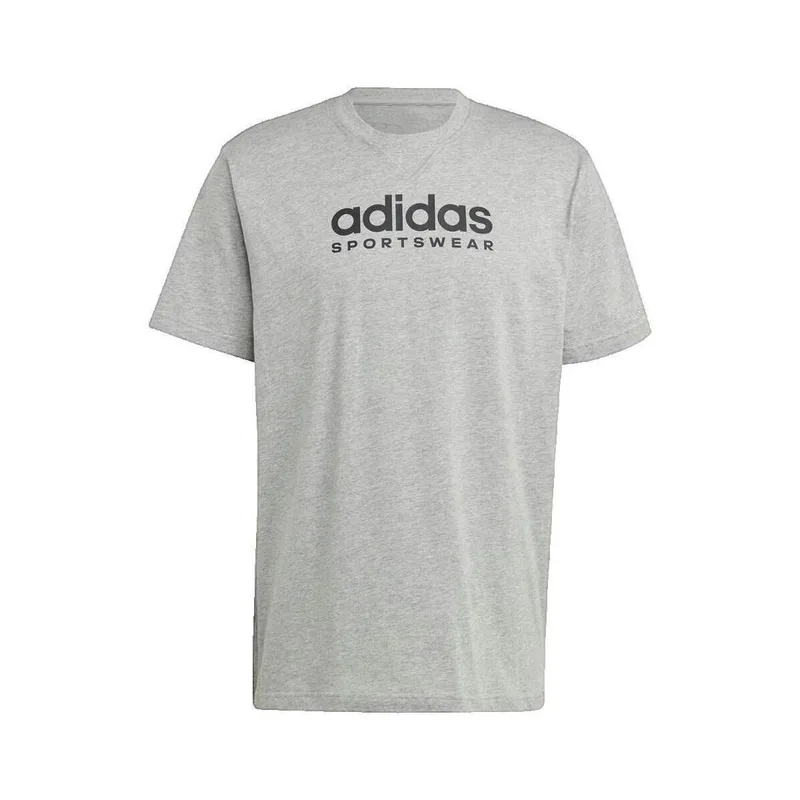 T-shirt με κοντά μανίκια adidas T-shirt gris en coton