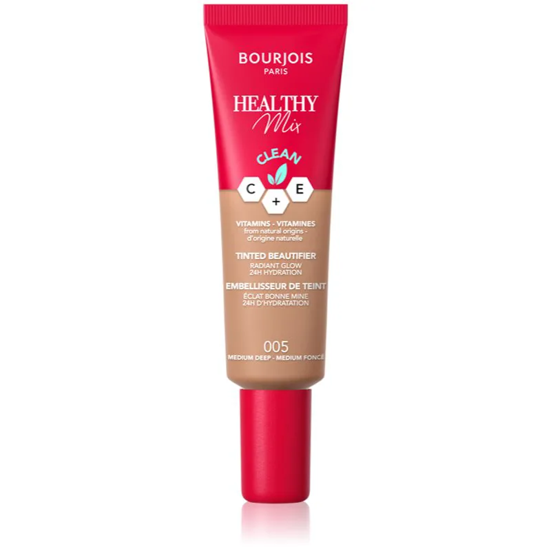 Bourjois Healthy Mix ελαφρύ μεικ απ με ενυδατικό αποτέλεσμα απόχρωση 005 Medium Deep 30 ml