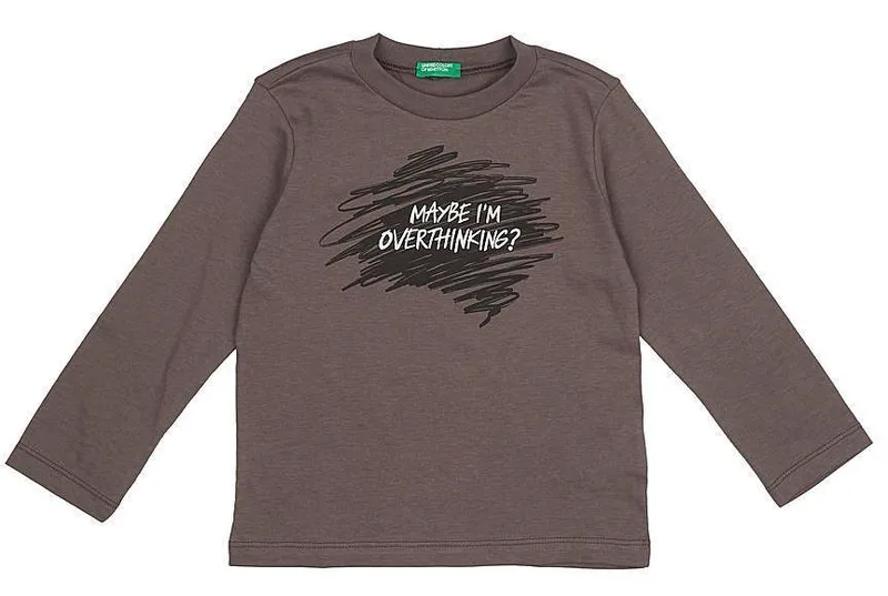 ΜΑΚΡΥΜΑΝΙΚΗ ΜΠΛΟΥΖΑ BENETTON WINTER BOY ΓΚΡΙ (82 CM)-(1-2 ΕΤΩΝ)