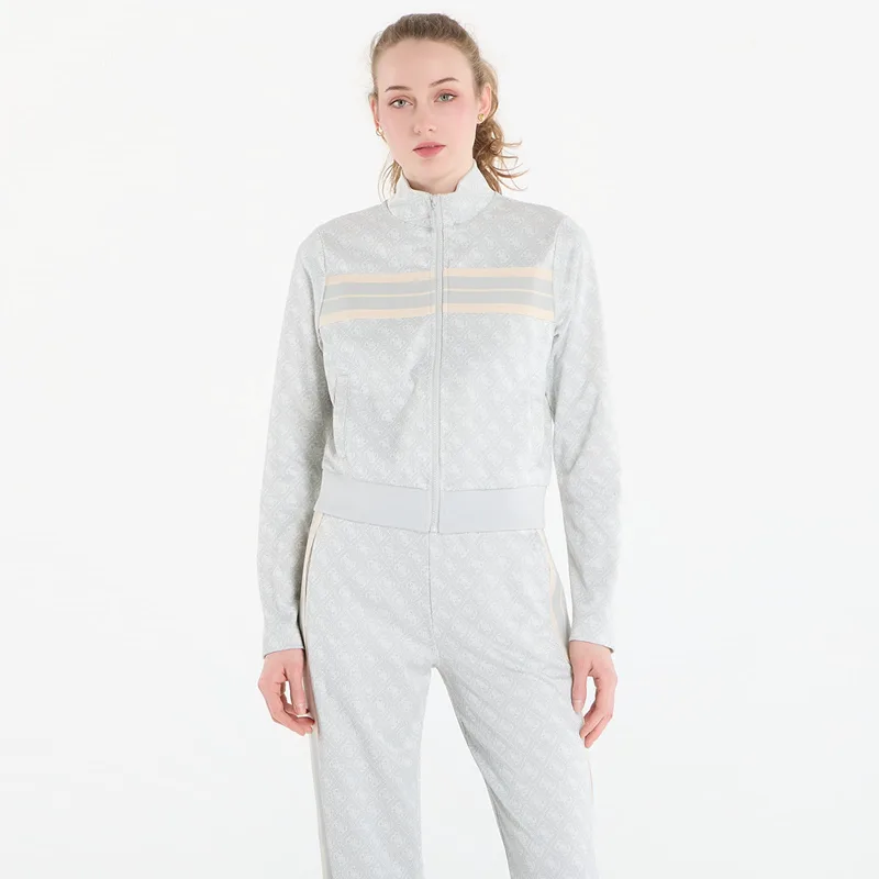 Φούτερ GUESS 4G Jacquard Full Zip Sweatshirt Elegant Jacquard L