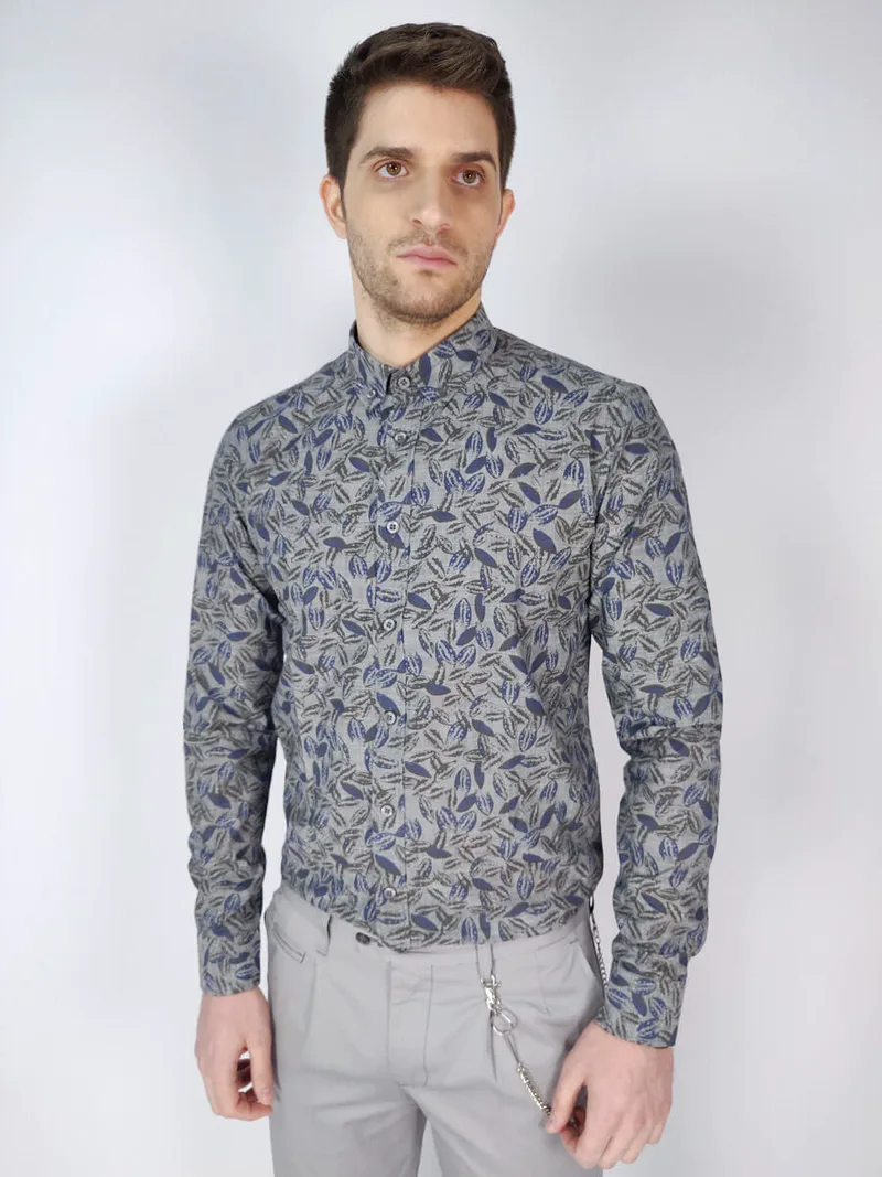 Marcus Πουκάμισο Floral - Γκρι - 31200168 WILLUM