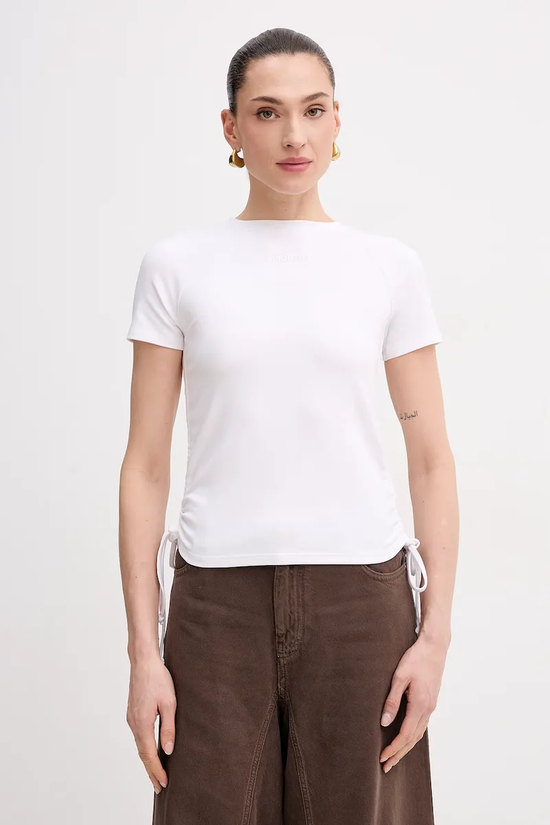Patrizia Pepe T-shirt γυναικείο από βαμβάκι με ελαστάν