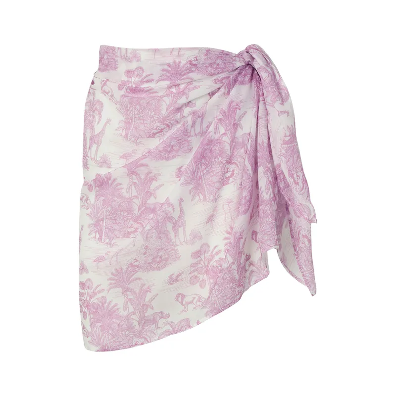 WOMEN'S MINI PAREO JUNGLE LILLAC