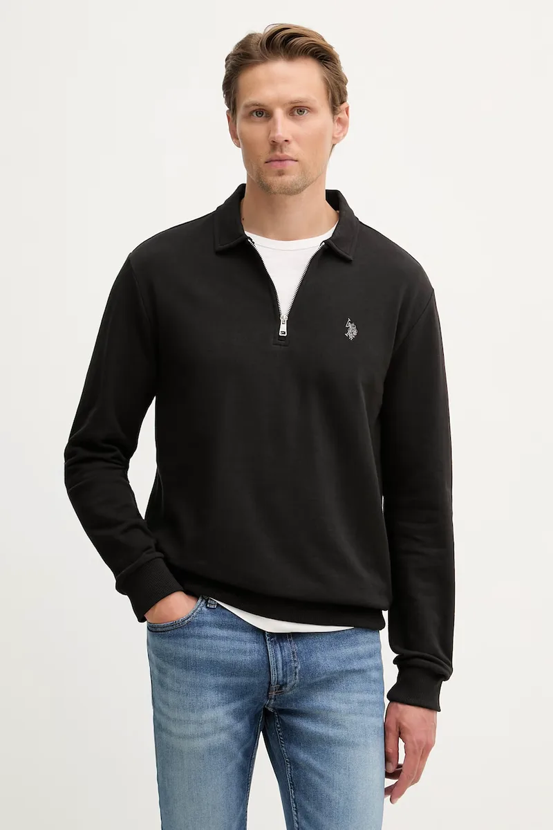 U.S. Polo Assn. Μπλούζα ανδρική βαμβακερή LB Sweat Zip