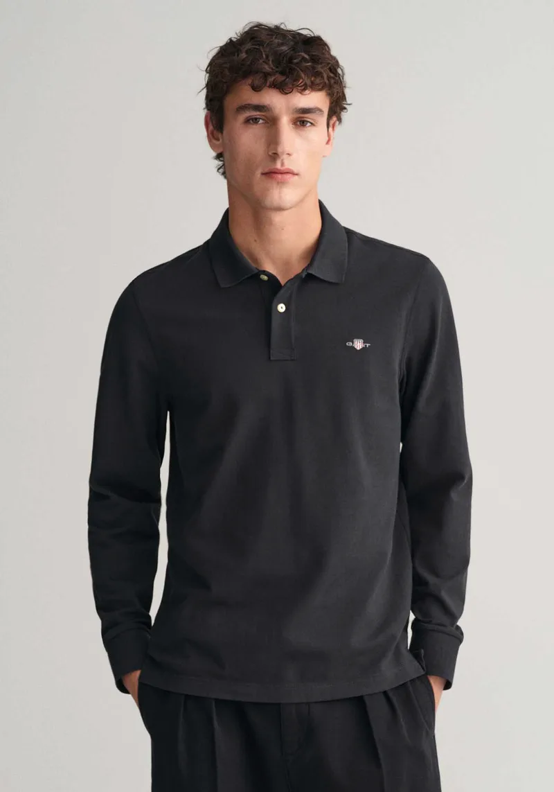 GANT Polo Μπλούζα της σειράς Shield - 2230-1 005 Black