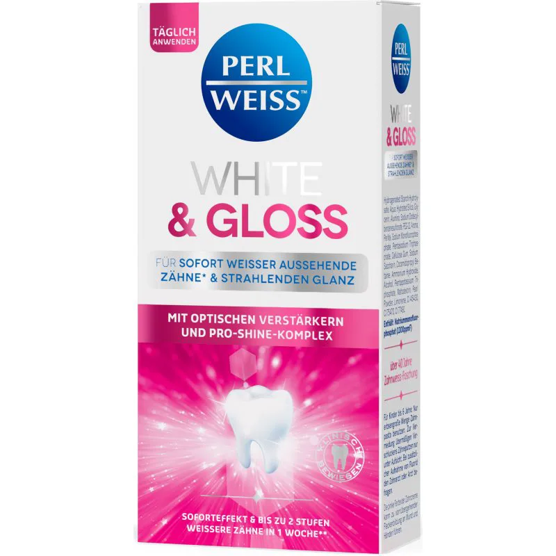 Perl Λευκό White & Gloss λευκαντική οδοντόκρεμα 50 ml