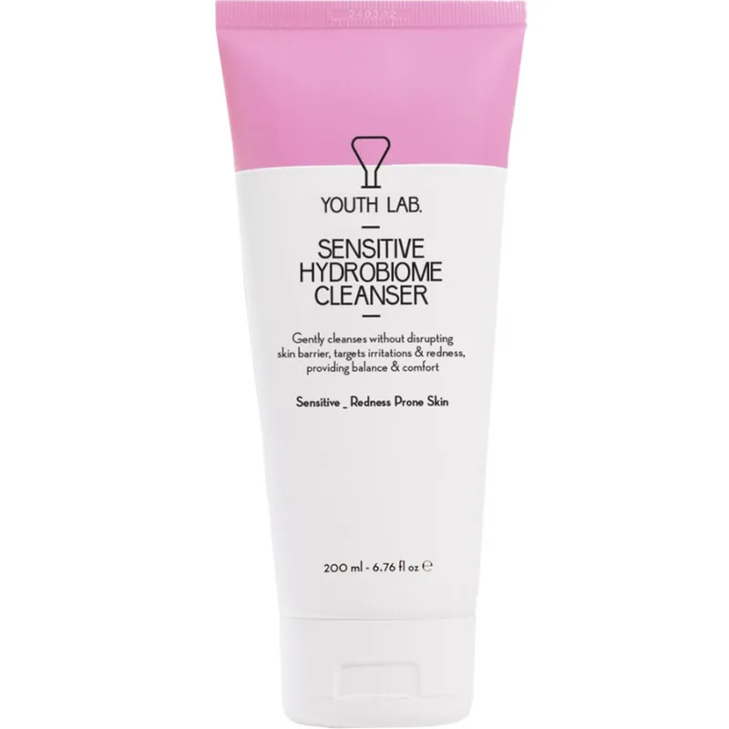 Youth Lab Sensitive Hydrobiome Cleanser Καθαριστικό Προσώπου Καθημερινής Χρήσης για το Ευαίσθητο, μη Ανεκτικό με Τάση Ερυθρότητας Δέρμα 200ml