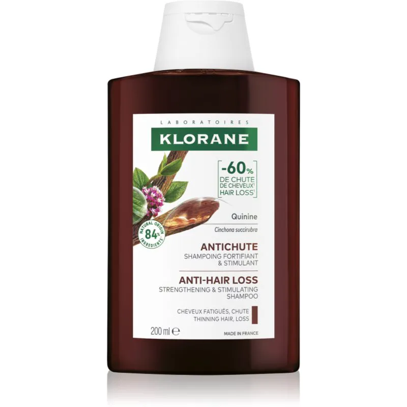 Klorane Quinine Anti-Hair Loss Shampoo δυναμωτικό σαμπουάν ενάντια στη τριχόπτωση 200 ml