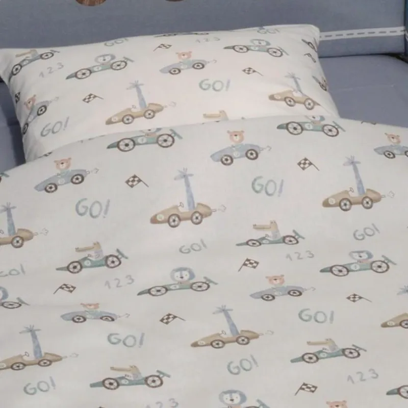 Παπλωματοθήκη με Φερμουάρ 100x140cm Design 421 Oliver Baby