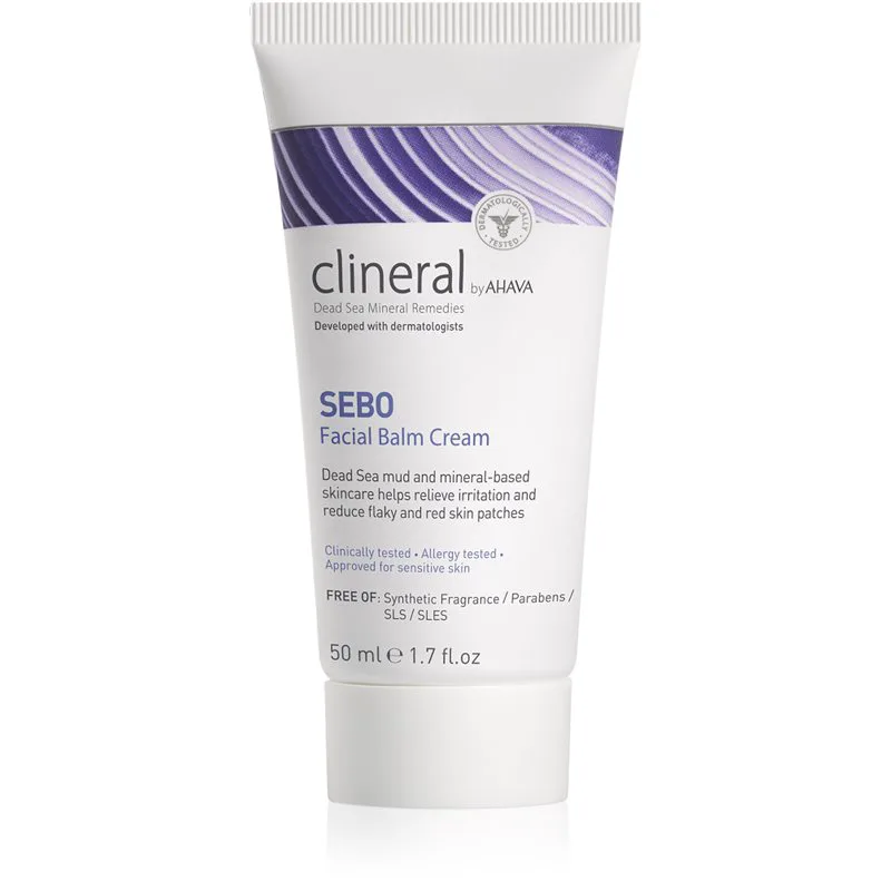 AHAVA Clineral SEBO θρεπτική καταπραϋντική κρέμα προσώπου με ενυδατικό αποτέλεσμα 50 ml