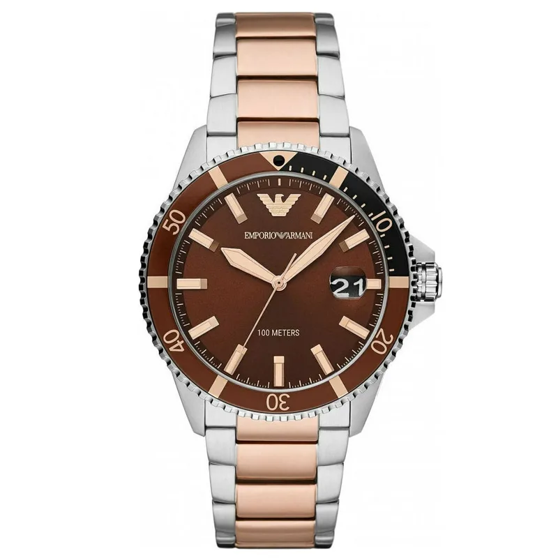 EMPORIO ARMANI Two Tone Stainless Steel Bracelet AR11340