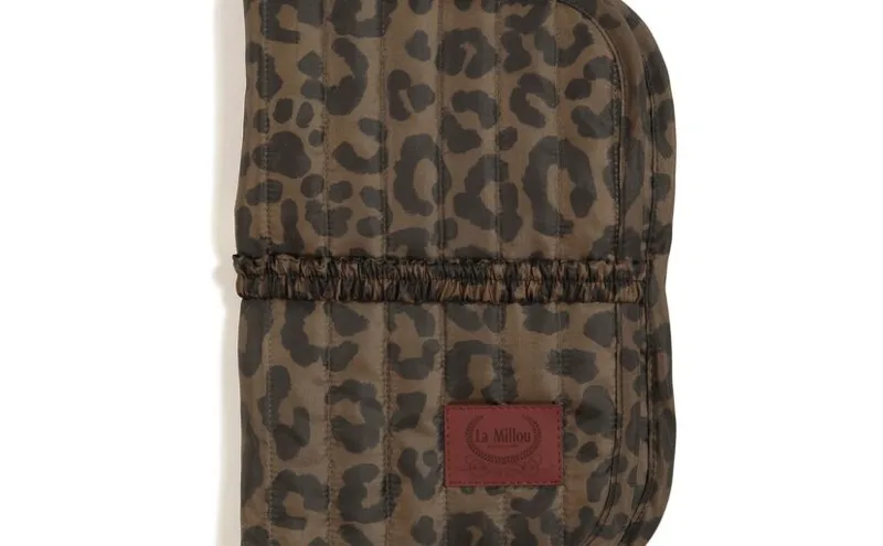Mollet Quilted Diaper Pouch Nylon Leopard – Choco