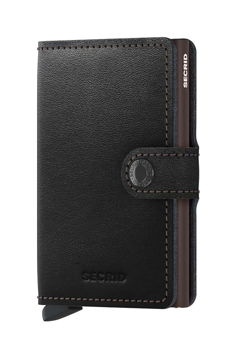Δερμάτινο πορτοφόλι Secrid Black & Brown
