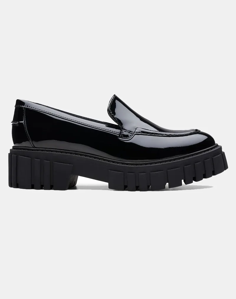 CLARKS Page Loafer 26178682-Black Pat Black