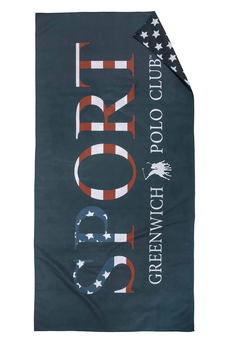 Greenwich Polo Club unisex πετσέτα θαλάσσης διπλής όψης 80 x 170 cm "5206" - 267801705206 Μπλε Σκούρο
