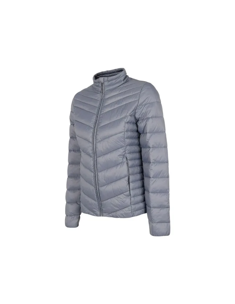 4F Κοντό Γυναικείο Puffer Μπουφάν για Χειμώνα Μωβ H4Z22-KUDP002-32S