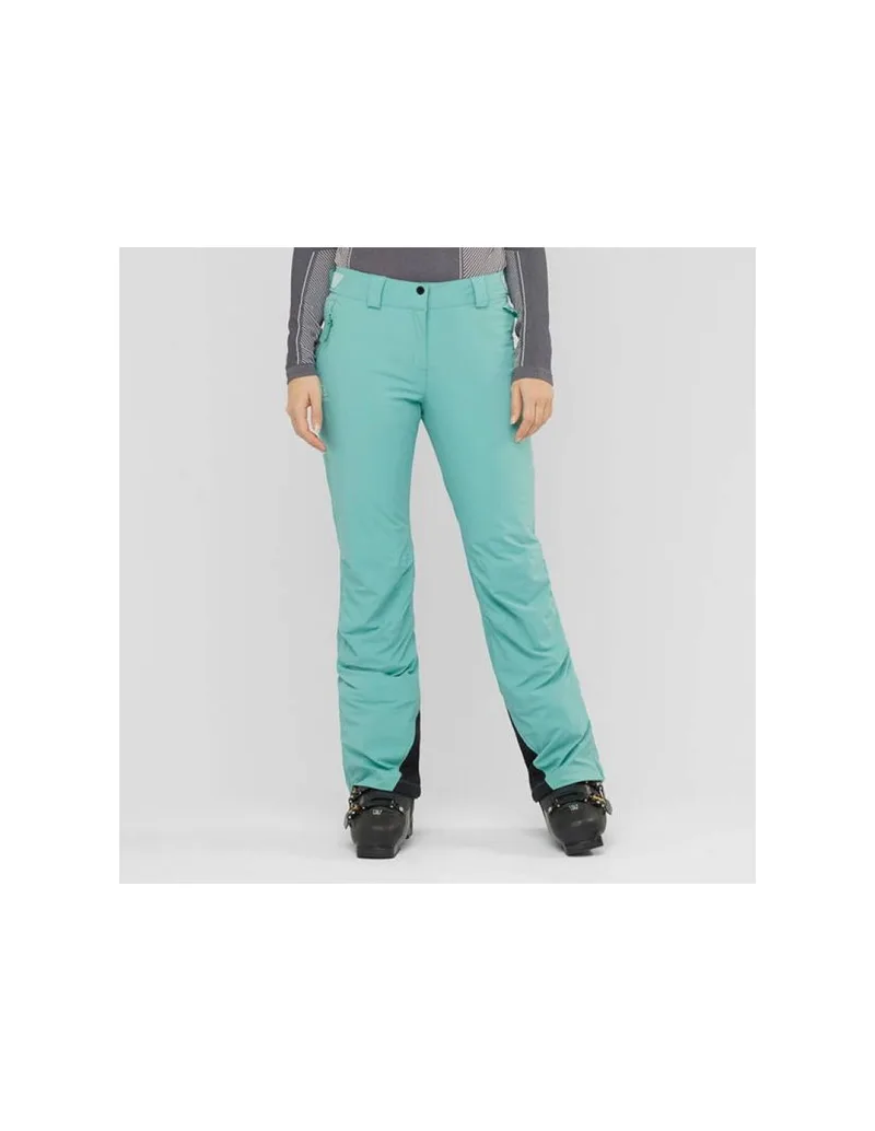 Salomon Brilliant LC1394000 Γυναικείο Παντελόνι Σκι & Snowboard Πράσινο