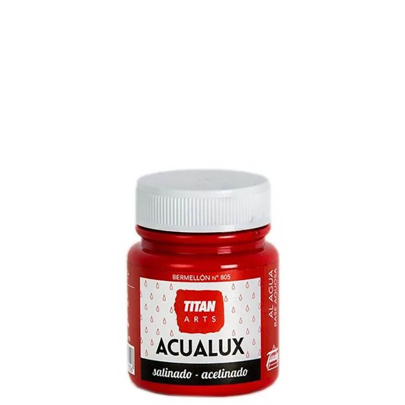 Χρώμα Νερού ACUALUX 100ml Γκρι Ασημί Σατινέ 843 Titan