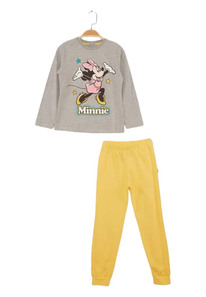 Πιτζάμα για κορίτσι βαμβακερή Cimpa Disney Minnie Mouse Γκρί MN21335GR-Γκρι