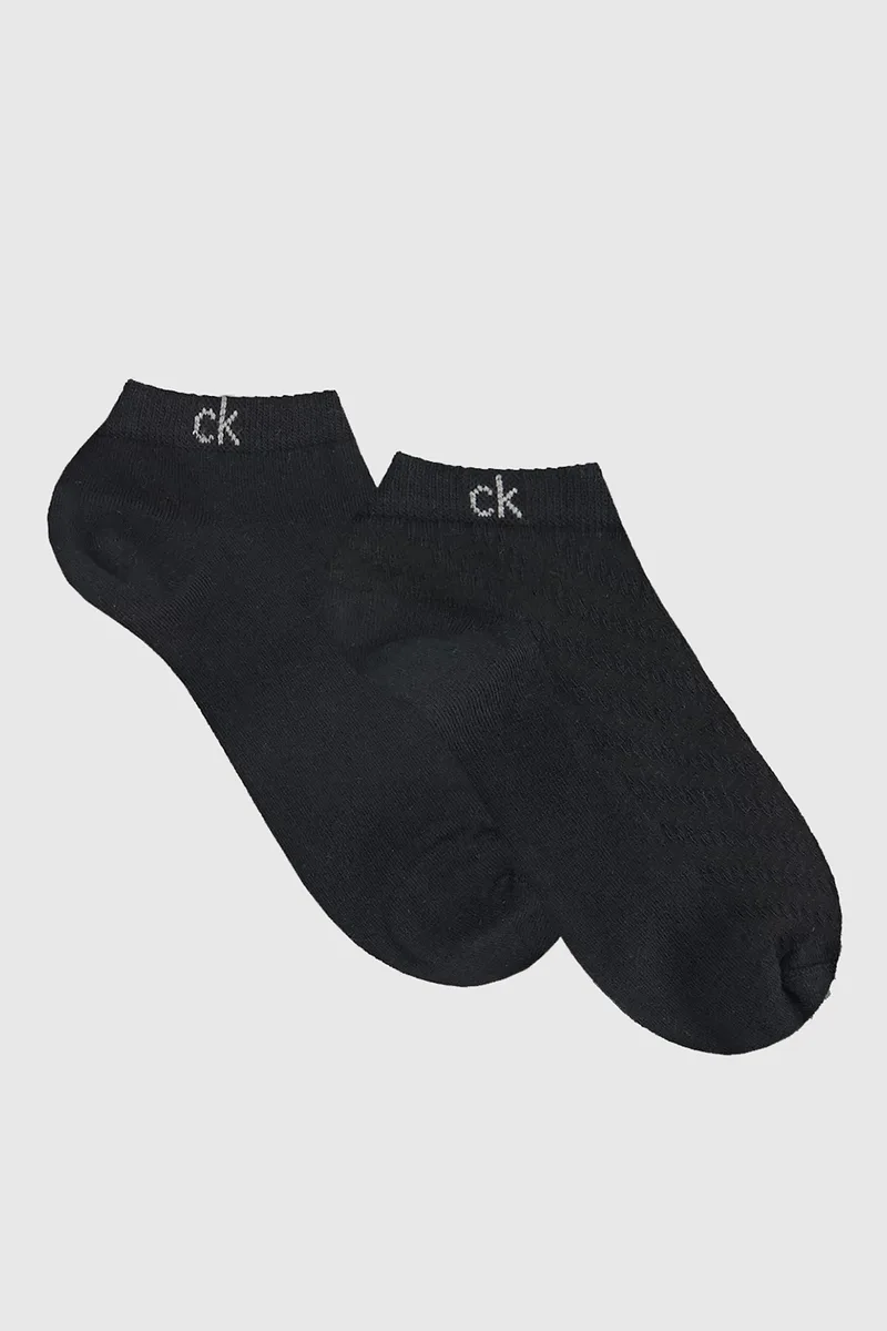 Calvin Klein γυναικείες κάλτσες κοφτές CK WOMEN Structure (Συσκ. με 2 ζεύγη)-701238124-004