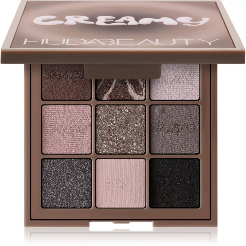 Huda Beauty Creamy Obsessions Eyeshadow Palette Παλέτα σκιών για τα μάτια απόχρωση Greige 8.22 γρ