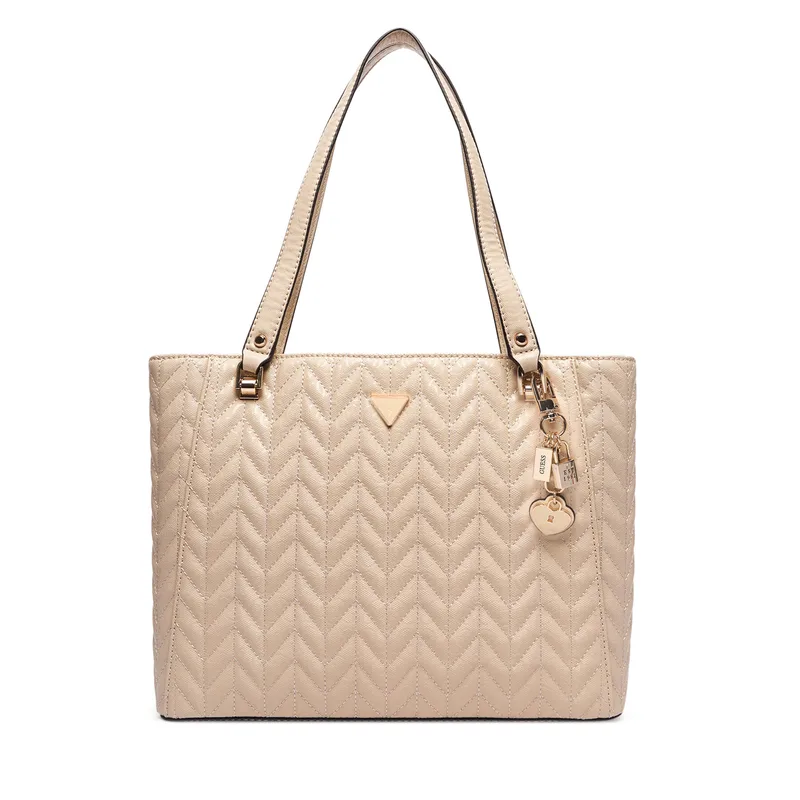 Τσάντα Guess Stacey HWGG97 41250 Μπεζ