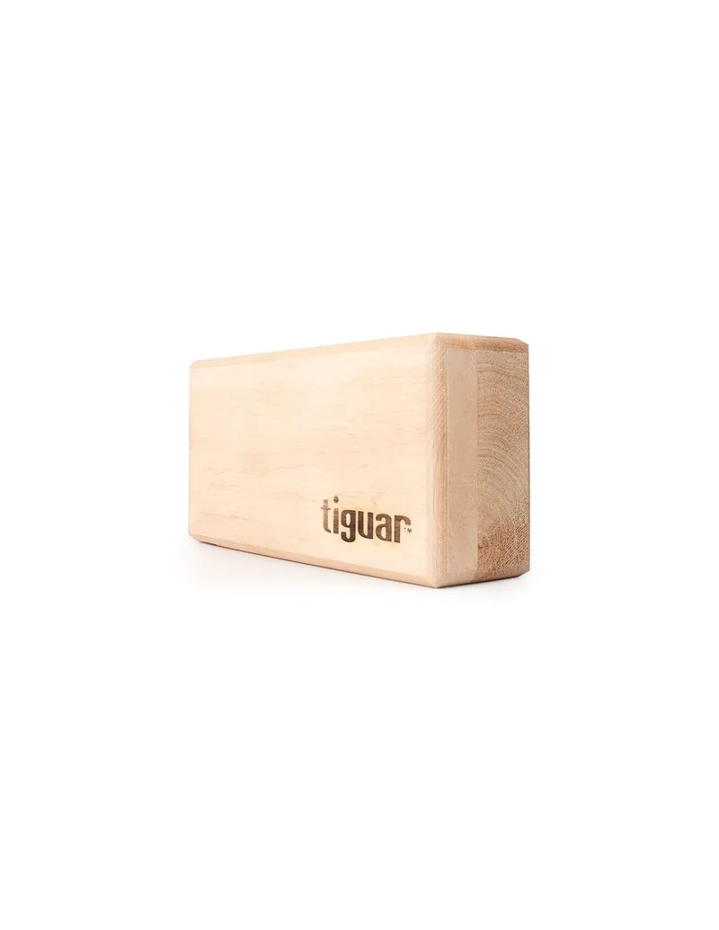 Tiguar TI-J0002 Yoga Τουβλάκι Wooden Καφέ 23.5x7x11.5cm