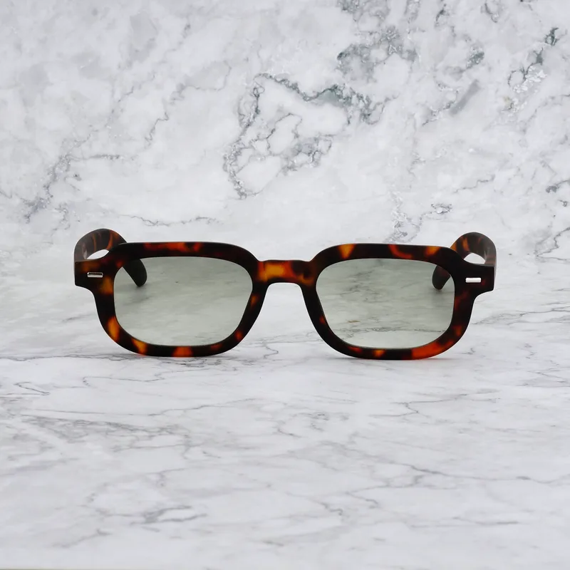 BROOK Gradient Sunglasses | Matt Tortoise | Gradient Green Shades | Explicit Poets Sunglasses