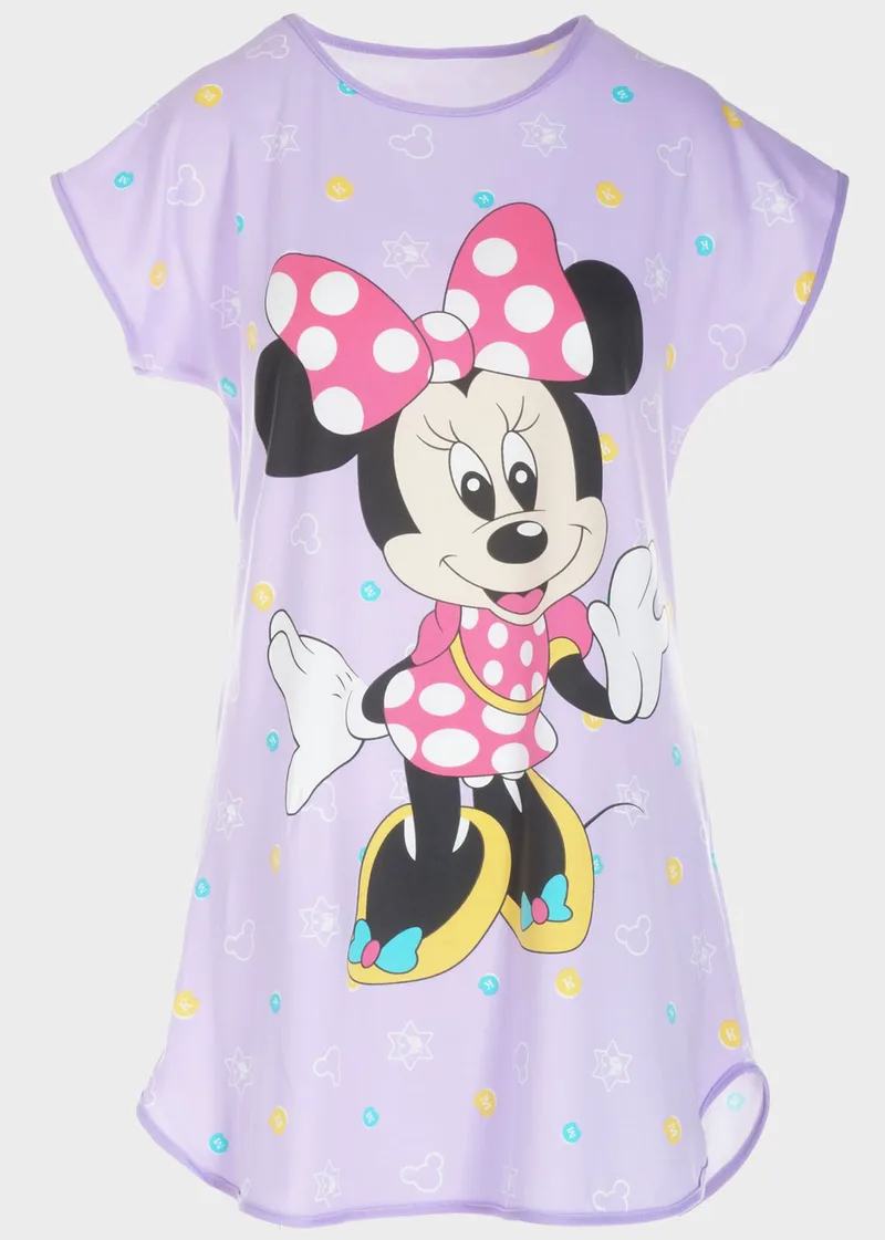 Νυχτικό γυναικείο κοντό Minnie Mouse ΜΩΒ