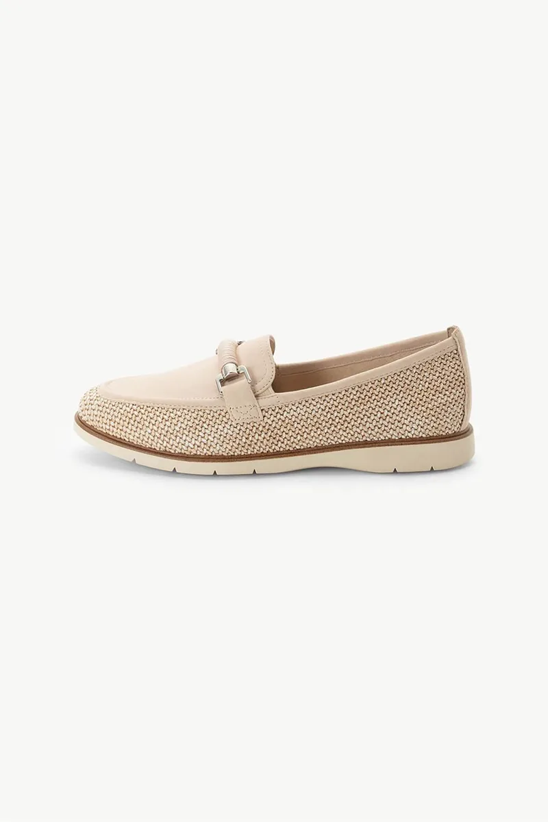 Tamaris γυναικεία loafers με μεταλλικές λεπτομέρειες - 1-24223-46 Μπεζ