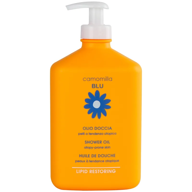 Camomilla Μπλε Lipid Restoring Shower Oil Λάδι Καθαρισμού Σώματος για Ευαίσθητο, Ευερέθιστο & Ατοπικό Δέρμα με Αντλία 500ml