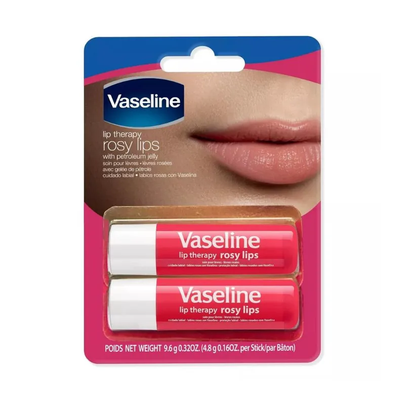 Vaseline® Lip Therapy® Lip Balm Value Pack - Rosy Lips (2x4.8g)