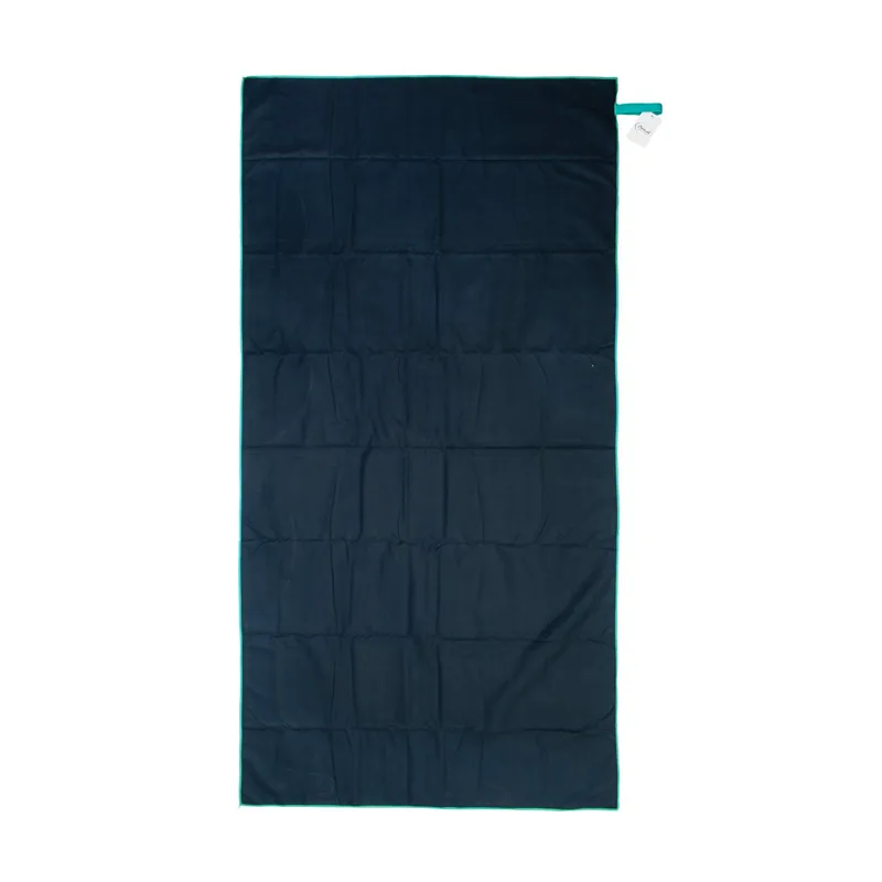Πετσέτα Microfiber (80x160) Dimcol Quick Dry Navy Blue-Turquoise