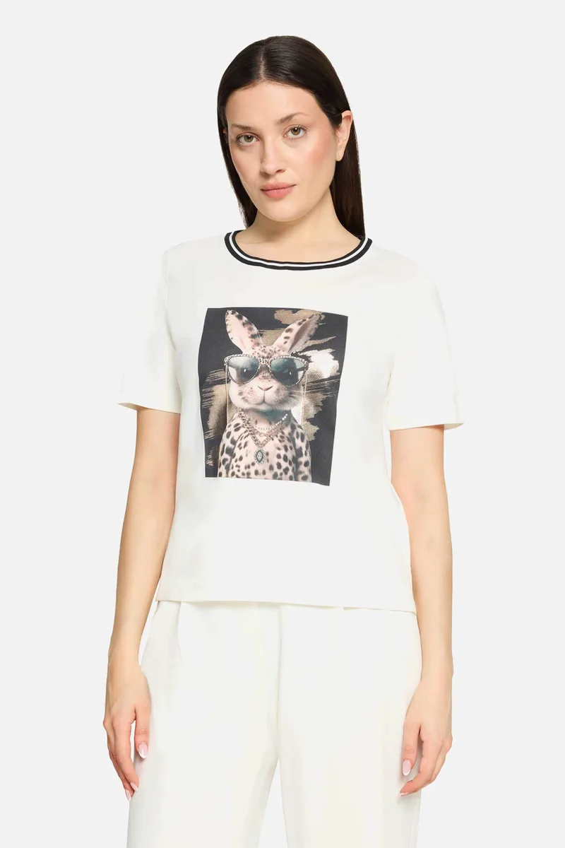 So Cosy γυναικείο T-shirt με print - 2436/8090 Εκρού
