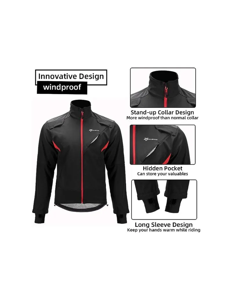 Rockbros Winter Cycling Jacket Black L
